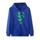 thumbnail image 4 of Sudaderas con capucha con estampado de características de patrón de temperatura somatosensorial de Halloween de otoño/invierno para mujer Pompotops FGAJ22292, 4 of 5