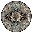 thumbnail image 2 of Safavieh Heritage York Oriental Wool Area Rug, Navy/Ivory, 6' x 6' Round, 2 of 11