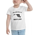 thumbnail image 3 of I'm A Big Deal in Maryland Cute Toddler T Shirts for Boys Girls (White, 4T), 3 of 5