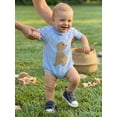 thumbnail image 3 of Cenuakty Baby Boy Summer Romper Loose Fit Casual Stylish Puppy Embroidered Plaid Crew Neck Short Sleeve Jumpsuit, 3 of 9