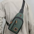 thumbnail image 1 of Men's Waterproof Chest Bag, Large Storage Capacity, Thickened High-Density Fabric, Multifunctional Fashion Bag, For Travel, Everyday Use, Durable, Stylish, 1 of 9