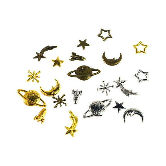 Adornos Rellenos Colgante Celestial Moon Star Zulema Suministros de arte para joyería Halzgo