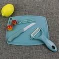 thumbnail image 5 of Oleegame 2PC Vegetable Peeler Stainless Steel Ceramic Set With Fruit Vegetable Peeler Knife Mini Cutting Board Colorful Kitchen Tools 3PCS, 5 of 5