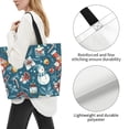 thumbnail image 3 of Disketp Christmas Snowman Gift Tote Bag for Women, Handbag Shoulder Tote Bag, for Shopping and Travel, 3 of 8