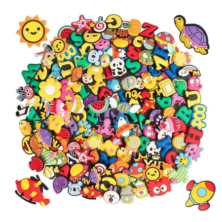 

Lot of 100pcs Different Shape Shoe Charms for Boys Girls Party Birthday Gifts