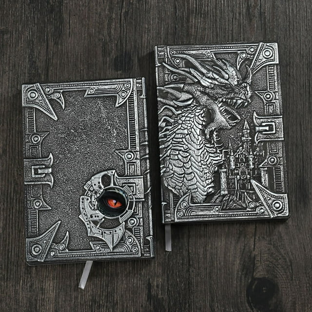 Vaidha Embossed Evil Notebook Dinosaur European Notepad Stereoscopic 100 Pages