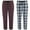 Grey Plaid, variant on Flannel Pajama Pant (Pack of 2) (Men)