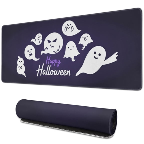Halloween Pumpkin Mouse Pad,Rectangle Large NonSlip Rubber Base Mousepad for Laptop Office Mousepad Gaming for Gaming Gifts (31.5x11.8in)
