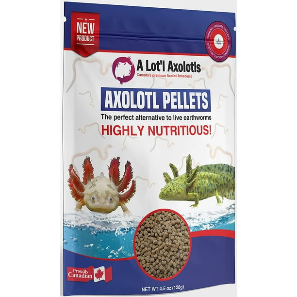 A Lot'l Axolotls - Axolotl Pellets - Carnivore Food - Sinking Fish Food -  250 g / 8.8 Oz