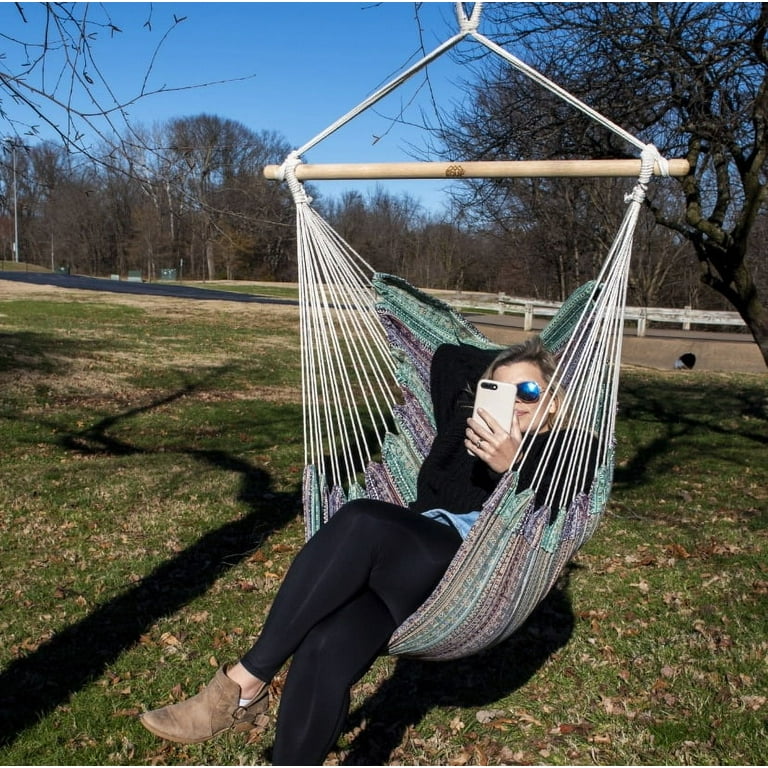 Equip Jacquard Swing One Person Hammock Chair, Cotton Polyester