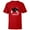 Red, variant on Mickey and Minnie Mouse Silhouettes Forever - Short Sleeve T-Shirt for Kids -Customized-Red