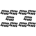 thumbnail image 1 of Plastic Rectangle Tube Inserts End Blanking Cap 25X50mm 100 Pcs Black,100 x Rectangle Tube Insert,Black, 1 of 4