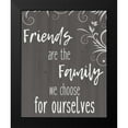 thumbnail image 2 of Kimberly, Allen 12x14 Black Modern Framed Museum Art Print Titled - Friends Are The Family, 2 of 5