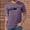 Purple, variant on Fnnxeal Men's 2XL Dark Blue T-Shirt - Stretchy Crew Neck with Chest Pocket, Polyester Blend, Casual Everyday Wear