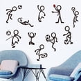 thumbnail image 1 of Adhesivos de pared con dibujos animados de Stickman Soccer, PVC, 45 x 57 cm, extraíbles, 1 of 3