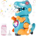 thumbnail image 1 of Muyoka Máquina de burbujas de dinosaurio 3 en 1 Pistola de burbujas de dinosaurio Máquina de burbujas de dinosaurio de alto rendimiento con música para caminar y efectos de luces Lanzador de burbujas Muyoka Hogar, 1 of 7