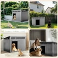thumbnail image 6 of SAEWUD Weatherproof Dog House for Medium to Large Dogs, Indoor & Outdoor Use, Spacious Interior with Removable Floor, Durable Roof Shelter for All Seasons (Gray, Large (42.87 * 32.95 * 31.61'')), 6 of 12