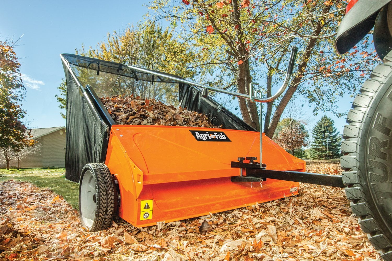 Agri-Fab Tow-Behind Lawn Sweeper 45-0492 - 44 In. Width, 25 Cu. Ft. Capacity, Adjustable Brush