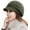 Army Green, variant on Women Winter Warm Knit Hat Wool Snow Ski Caps with Visor
