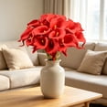 thumbnail image 6 of White Calla Lilies, Artificial Lily Flowers, 10Pcs 35cm Fake Flowers for Wedding Bouquet Home Vase Table Centerpiece Decor, 6 of 7