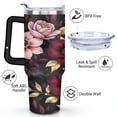 thumbnail image 3 of Gothic Black and Gold Moon 40oz Tumbler - Double-Wall Insulated Stainless Steel Cup - Spill-Resistant for Hot/Cold Drinks, 3 of 9