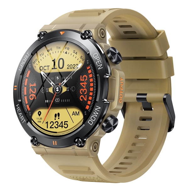 Reloj inteligente K56PRO Pantalla de 1,39 pulgadas Compatible con Bluetooth Llamada 5.0 (Caqui)