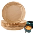 thumbnail image 1 of Air Fryer Liner Round: 100PCS 6.3in Air Fryer Parchment Paper Disposable Liner, 1 of 10