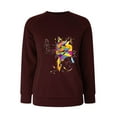 thumbnail image 3 of Women's Casual Round Neck Raglan Long Sleeved Colorful Sunflower Cat Print Pullover Sweatshirt Sweater Hooded Zippe Sweatshirt Ladies Zip up Jackets Decorative Hoodies Sweatshirt Hoodies Women Clothes, 3 of 4