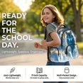 thumbnail image 6 of DISNIMO 17 Inch Kids School Backpack for Boys Lightning Wolf Print Lightweight Bookbag with Laptop Compartment, Side Pockets for Primary Middle Students, Daily Travel Use, 6 of 7