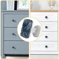 thumbnail image 4 of 4 Pieces Set Drawer Pulls Handle Square Wardrobe Cabinet Knobs with Stainless Steel Screws Furniture Kitchen Decor, 4 of 5