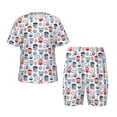 thumbnail image 1 of Fotbe Nautical And Pirate Owls Pijama Estampada de 2 Piezas para Niños – Ropa de Dormir de Manga Corta Cómoda para Niños y Niñas, Camiseta y Shorts de Algodón-3X-Large, 1 of 6
