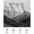 thumbnail image 7 of Geometric Wave Bed Skirt California King Size 18" Drop Minimalist Grey Golden Mountain Sky Ruffled Wrap Around Bed Skirts Adjustable Elastic Bedskirt Dust Ruffle for California King Size Bed, 7 of 7