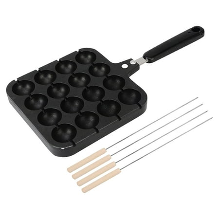 

Ekeka New Arrivals 16 Holes Non Stick Kitchenware With Baking Needles Takoyaki Pan Cast Aluminum