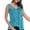 Blue, variant on Fashion Women V Printed Broken Flowers Sleeveless Shirt Casual Summer Tank Top Blouse, S, Green