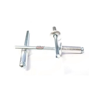 Dark Blue 3/16 Rivet Large Flange Aluminum Head Steel Mandrel Blind Pop Rivets 25 Pk