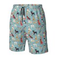 thumbnail image 5 of Kdxio Animal Dog Pattern Mens Casual Shorts - Drawstring Summer Beach Sports Shorts for Men, 5 of 9