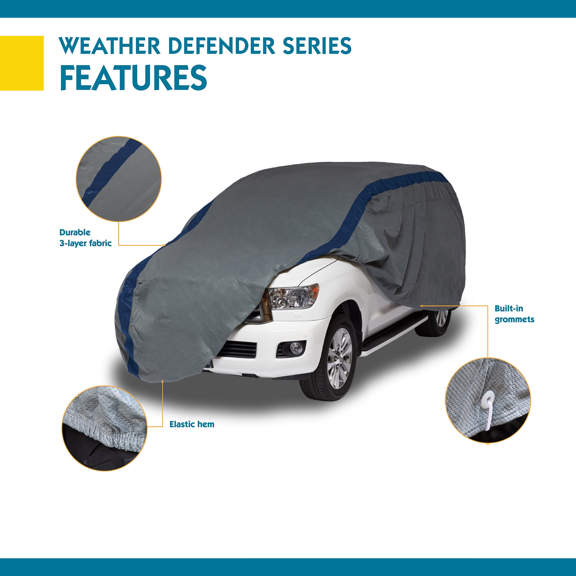 Duck Covers Weather Defender Suv Cover Fits Suvs Up To 15 Ft 5 In L Walmart Com Walmart Com