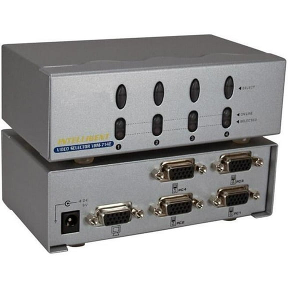 QVS 4x1 250MHz 4Port VGA Video Share Switch