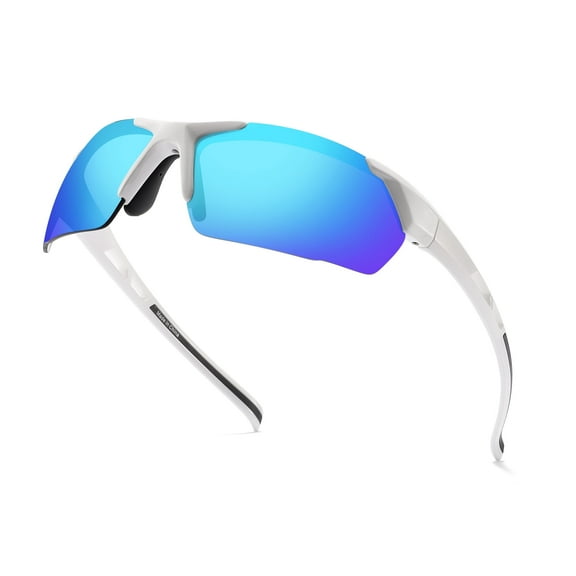SINSPORT eyewear Wrap Around Sport Sunglasses for Men Women UV400 Lightweight Baseball Softball Running Cycling Sun Glasses