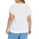 thumbnail image 3 of GRACE & GRANDEUR Blusa de verano para mujer en tallas grandes, top de punto con cuello barco, mangas raglán sueltas, blusas casuales 1X blanca, 3 of 6