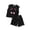 Black, variant on Girls Outfits Toddler Summer Tank Top and Shorts Everyday Play Set Toddler Girl Clothes Black 4-5 Years