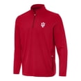 thumbnail image 2 of Men's Antigua Crimson Indiana Hoosiers Perilous Quarter-Zip Pullover Top, 2 of 3