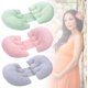 thumbnail image 4 of Almohada del embarazo del oído para las mujeres embarazadas, almohada suave del cuerpo del embarazo, parte posterior, cadera, ayuda de la pierna, y almohada del embarazo con la caja ajustable, 4 of 5
