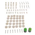 thumbnail image 1 of Kit mixte de 90 disques de polissage en feutre doux abrasif pour outils rotatifs, 1 of 4