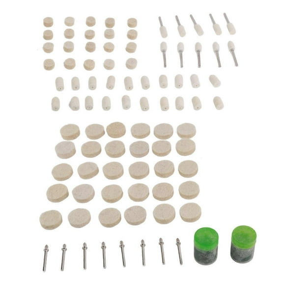 Kit mixte de 90 disques de polissage en feutre doux abrasif pour outils rotatifs