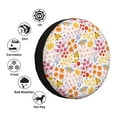 thumbnail image 5 of Gaeub Colorful Floral 14-17in Tire Cover, Spare Tire Cover, for Camper Caravan, Trailer, Car, Truck, SUV, Jeep - 14 inch, 5 of 9