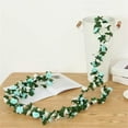 thumbnail image 5 of Artificial Flower Garland, 7.9 Ft Faux Rose Vine with Green Leaves, Hanging Silk Flowers for Wedding Arch Decor, Fake Flower Garland for Wall Decoration, Party Home Decor, 5 of 7