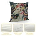 thumbnail image 4 of Nawypu Pillow Covers Beatiful Unicorn Throw Pillow Covers Flower Leaf Rainbow Star Quote I Believe Decorative Pillows Case, 4 of 5
