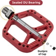 thumbnail image 6 of ROCKBROS Bicycle Nylon Pedals Non-Slip Platform Bicycle Pedals, 9/16" Dust Cap/Seal Ring Pedals for Mountain Bike MTB/Road Bike, 6 of 7