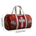 thumbnail image 2 of Klonfd Quilted Pleated Travel Fashionable Print Yoga Handbag, 2 of 5